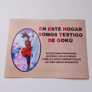 Iman Testigo de goku 16 x 12 cm