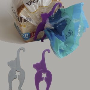 2 Clip para Bolsas Pan - Color Gris- Morado