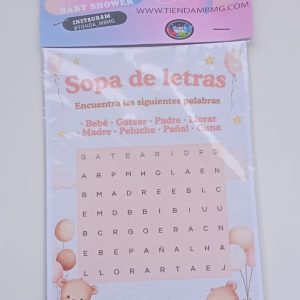 Baby Shower - Sopa de letra
