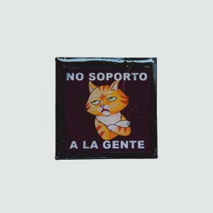 Pin personalizado Gato- No soporto a la gente